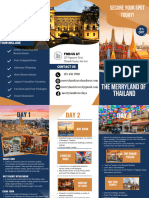 Blue and White Modern Business Trifold Brochure 2