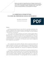 Garcia Benito - La Competencia Intercultural y El Papel Del Profesor de Lenguas Extranjeras