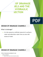 Design of Drainage Channels and The Best Hydraulic - 065033