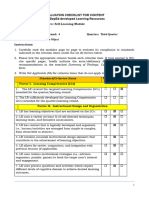 Area 1 - Content Evaluation Checklist