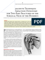 The Parachute Technique - Valgus Impaction Osteotomy For Two-Part Fractures of The Surgical Neck of The Humerus