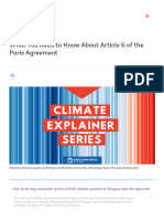 Climate Explainer - Article 6