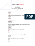 Revision Booklet SOLUTION