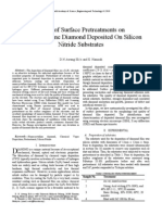 Effect of Surface Pretreatments On Nanocrystalline Diamond Deposited On Silicon Nitride Substrates