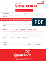 Modern Gold Corporate Membership Form Document