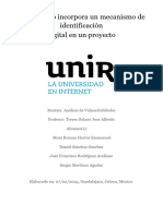 Desarrolla o Incorpora Un Mecanismo de Identificación Digital en Un Proyecto