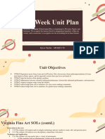 10-Week Unit Plan