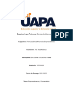 Tarea 1 de Formulacion de Proyectos Emprendedores