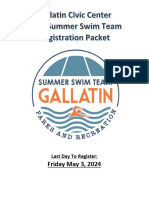 Gallatin Civic Center Swim Team Information Packet - 2024