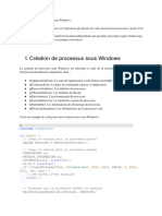 Programmation Système - Création de Processus Sous Windows