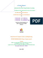 Malicious Application Detection Using Machine Learning