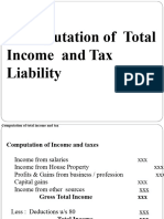 Computation of Total Income