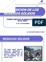 Composicion de Los Residuos Sólidos