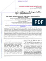 Review of Compensation and Dispersion Techniques For Fiber Optic Lightpath Networks