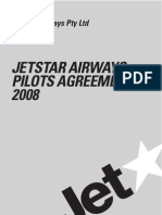 Proposed Jetstar Airways Pilots Agreement 2008: Subject To Pilot Vote