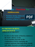 2nd-HEALTH 7 - Nutrition For Adolescents