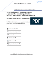 Recent Developments in Hericium Erinaceus Polysaccharides - Extraction, Purifacion, Structur Characterist and Biology Activity