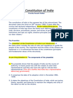 The Constitution of India - Pranika Paresh Potdar 7CS Research