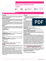 Lyphochek Assayed Chemistry Control Levels 1 and 2