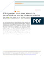 E (3) - Equivariant Graph Neural Networks For Data-Ef Ficient and Accurate Interatomic Potentials