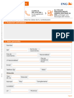 Formulario de Apertura: A Continuación Te Facilitamos Los Datos de Tu Contratación