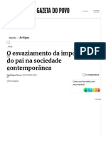 O Esvaziamento Da Importância Do Pai Na Sociedade Contemporânea