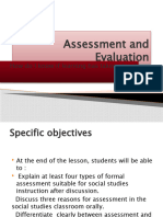 Assessment and Evaluation 2024