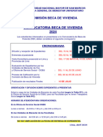 Cronograma Beca de Vivienda 2024