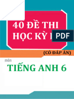 40 de Thi Hoc Ky 2 Mon Tieng Anh Lop 6 Co Dap An