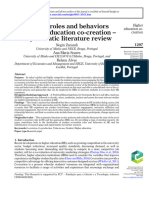 Student Roles and Behaviors in Higher Education Co-Creation-A Systematic Literature Review - O