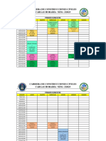 Programacion de Materias Carga Horaria en Calendario Gestion 1-2023