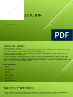 Excel Introduction