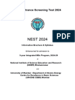 NEST Syllabus