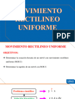 Movimiento Rectilineo Uniforme