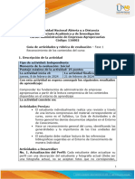 Guía de Actividades y Rúbrica de Evaluación - Unidad 1 - Fase 1 - Reconocimiento de Los Contenidos Del Curso