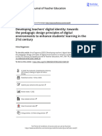 Developing Teachers Digital Identity Towards The Pedagogic Design Principles of Digital Environments To Enhance Students Learning in The 21st Centu