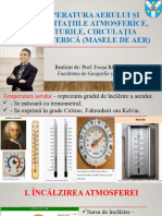 Temperatura, Precipitațiile, Vânturile, Mișcările Maselor de Aer (Cap. Atmosferă) - Clasa - A-IX-A - Răzvan Focșa - FGG Iași, UAIC