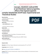 Synthesis Spectroscopic SQUEEZE methodXRD Interact