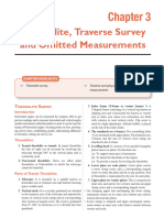 Theodolite, Traverse and Omitted Measurements