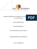 Ensayo - Los Debates Trinitarios Que Condujeron Al Concilio de Nicea