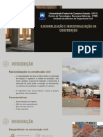 Racionalização e Industrialização Da Construção