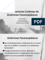 Manifestaciones Cutáneas de Síndromes Paraneoplásicos