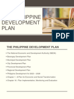 The Philippine Development Plan