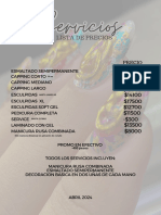 Precios Luz Nails Estudio Abril 2024