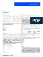 Questions Fisica Termologia Calorimetria ENEM