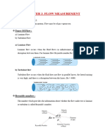 Chapter 3. Flow Measurement