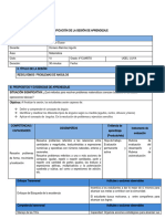 Sesion de Aprendizaje 4° Secundaria