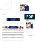 Middle Third Rule For Rectangular Section - Engineering Applications