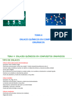 Tema 4. Enlaces Químicos en Compuestos Orgánicos