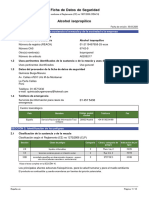 Edp - MSDS Alcohol Isopropílico